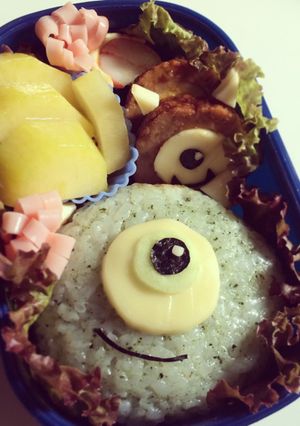 キャラ弁*マイクとクマさん-レシピのメイン写真
