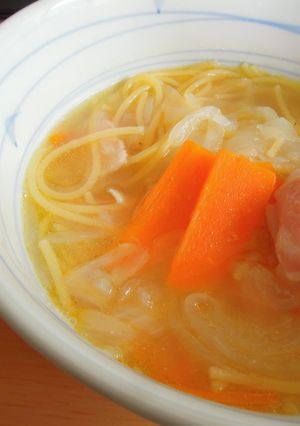 コンソメスープパスタ-レシピのメイン写真
