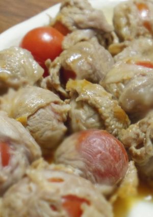 ミニトマトの肉巻き-レシピのメイン写真