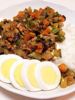 簡単、夏野菜のキーマカレー-レシピのメイン写真