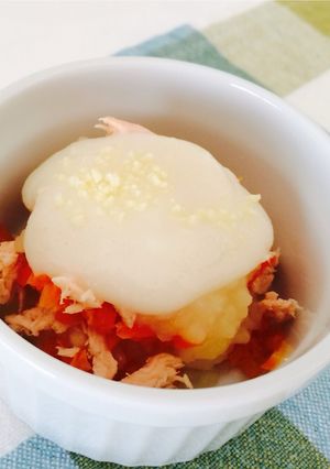 鮭とポテトのグラタン♡離乳食中期♡-レシピのメイン写真