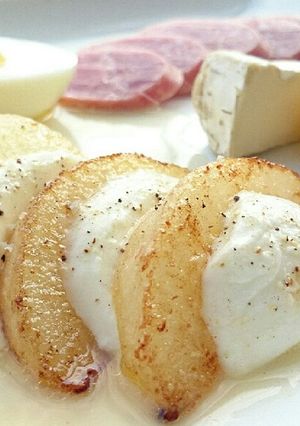 ポスト『桃モッツァ』焼き梨&モッツァレラ-レシピのメイン写真