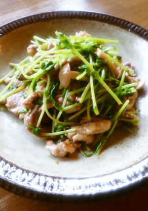 豆苗のオイスター炒め♪-レシピのメイン写真