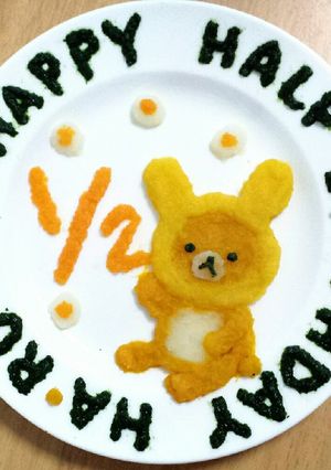 ハーフバースデー☆離乳食プレート♬-レシピのメイン写真