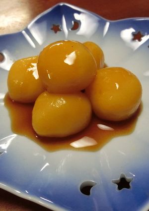 お月見☆かぼちゃで白玉だんご-レシピのメイン写真
