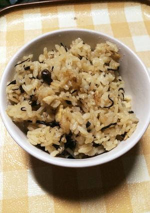 ☆麺つゆで簡単炊き込みご飯☆-レシピのメイン写真