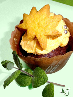 黄のチョコバナナケーキ 蜂蜜クリーム-レシピのメイン写真