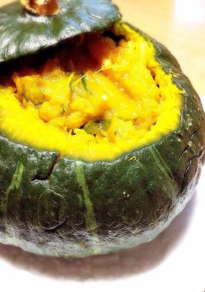 マヨなし！カレー味のかぼちゃサラダ☆-レシピのメイン写真
