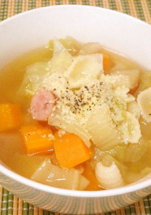 野菜たっぷりコンソメスープ-レシピのメイン写真