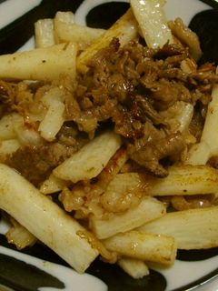 牛肉と長芋の塩コショウ炒め-レシピのメイン写真
