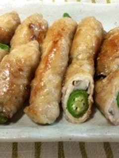 舞茸とオクラの豚巻-レシピのメイン写真
