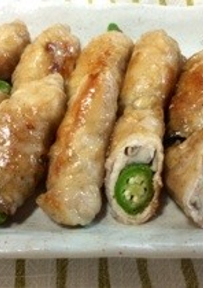 舞茸とオクラの豚巻-レシピのメイン写真