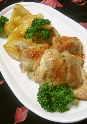 減塩で✿鶏肉とじゃが芋の七味炒め✿-レシピのメイン写真