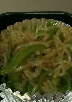 ピーマンと糸こんにゃくの炒め煮。-レシピのメイン写真
