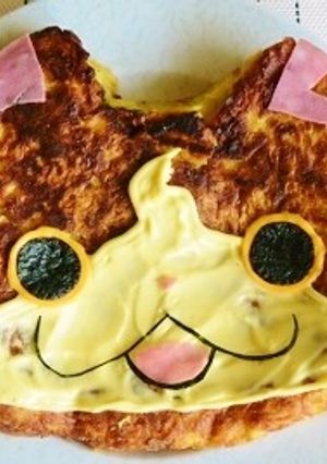 妖怪ウォッチジバニャンお好み焼きレシピ-レシピのメイン写真