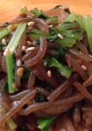 大根菜と糸こんにゃくの簡単おつまみ-レシピのメイン写真