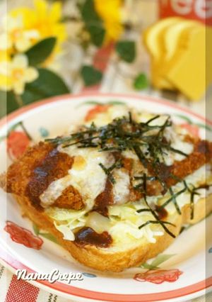 白身フライでボリュームトースト-レシピのメイン写真
