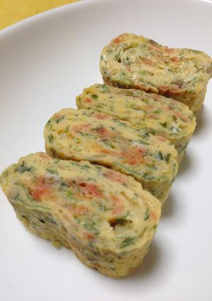 お弁当に最適！お好み焼き風たまご焼き-レシピのメイン写真