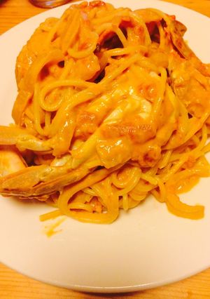 渡り蟹のトマトクリームパスタ-レシピのメイン写真