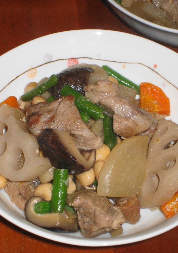 麺つゆで簡単★豚肉と根菜の煮物-レシピのメイン写真
