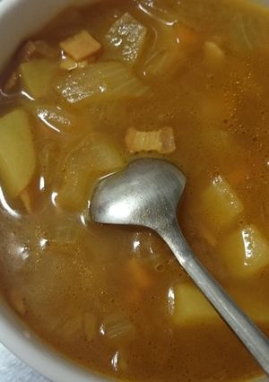 簡単スープ、カレー風味-レシピのメイン写真