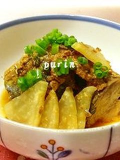 時短!サバ味噌煮缶 de ブリ大根風-レシピのメイン写真