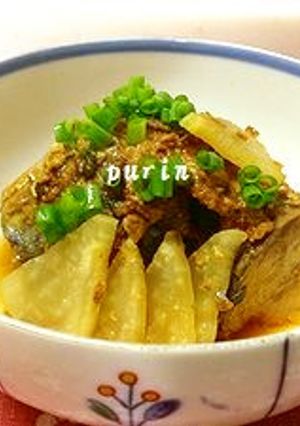 時短！サバ味噌煮缶　de　ブリ大根風-レシピのメイン写真