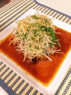 鶏の照り焼き香味野菜のせ-レシピのメイン写真