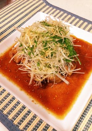 鶏の照り焼き香味野菜のせ-レシピのメイン写真