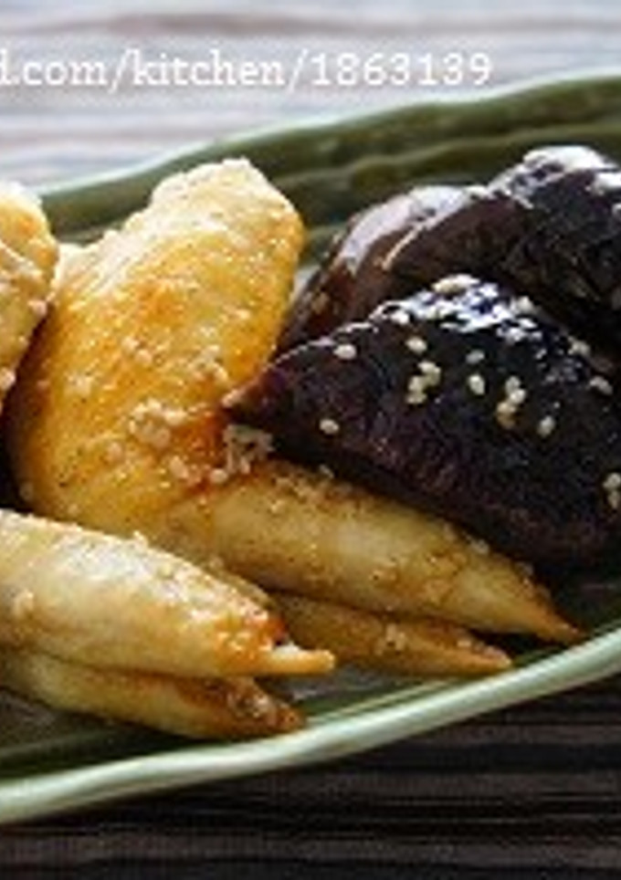 減塩☆手羽先となすのごまみそ煮-レシピのメイン写真