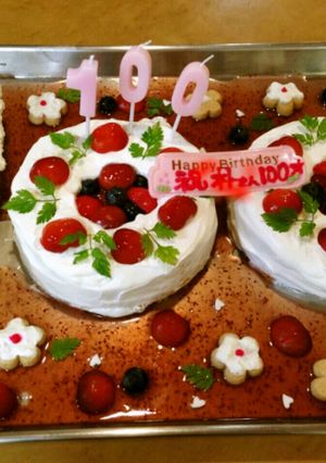 誕生日のお祝いケーキ-レシピのメイン写真