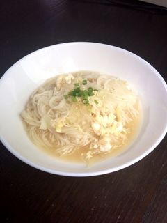 卵とじにゅうめん-レシピのメイン写真