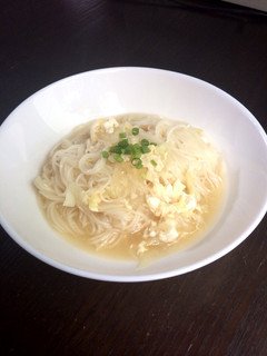 卵とじにゅうめん-レシピのメイン写真
