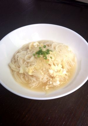 卵とじにゅうめん-レシピのメイン写真