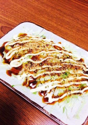 簡単にヘルシーなお好み焼き風。-レシピのメイン写真