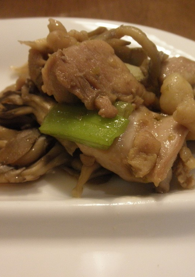 鶏とキノコのゆず胡椒炒め-レシピのメイン写真
