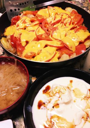 トマトとジャガイモの重ね焼き-レシピのメイン写真