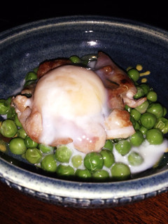 サイゼの青豆とベーコンの温玉サラダ再現-レシピのメイン写真
