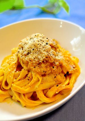 ミルクとかぼちゃのイエローパスタ-レシピのメイン写真