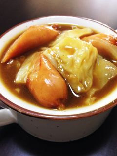 キャベツとウィンナーのカレースープ-レシピのメイン写真