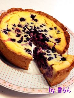 ブルーベリーたっぷりチーズタルト-レシピのメイン写真