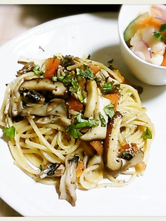 塩トマト de 秋のパスタ-レシピのメイン写真