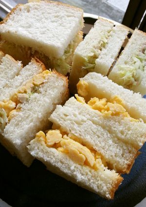 塩糀で作るいり卵のサンドイッチ-レシピのメイン写真