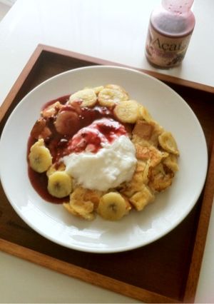 バナナのフレンチトースト アサイーソース-レシピのメイン写真
