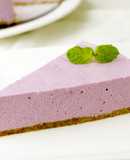簡単♪むらさき芋のレアチーズケーキ