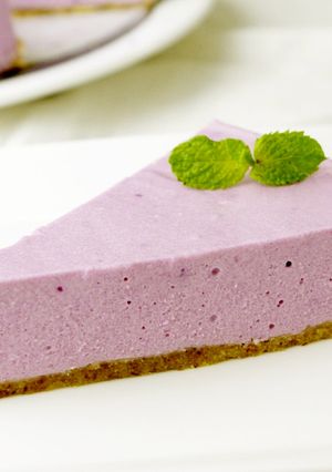 簡単♪むらさき芋のレアチーズケーキ-レシピのメイン写真