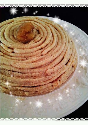 茹でた栗でモンブランcake-レシピのメイン写真