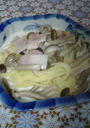 きのことベーコンのクリームパスタ-レシピのメイン写真