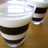 ミルクとコーヒーのしましまゼリー