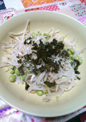 もやし枝豆海苔サラダ-レシピのメイン写真